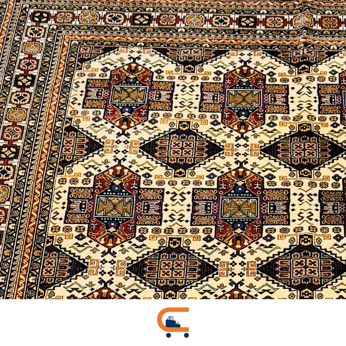 Afghan Carpet, Qalb Gul Patter